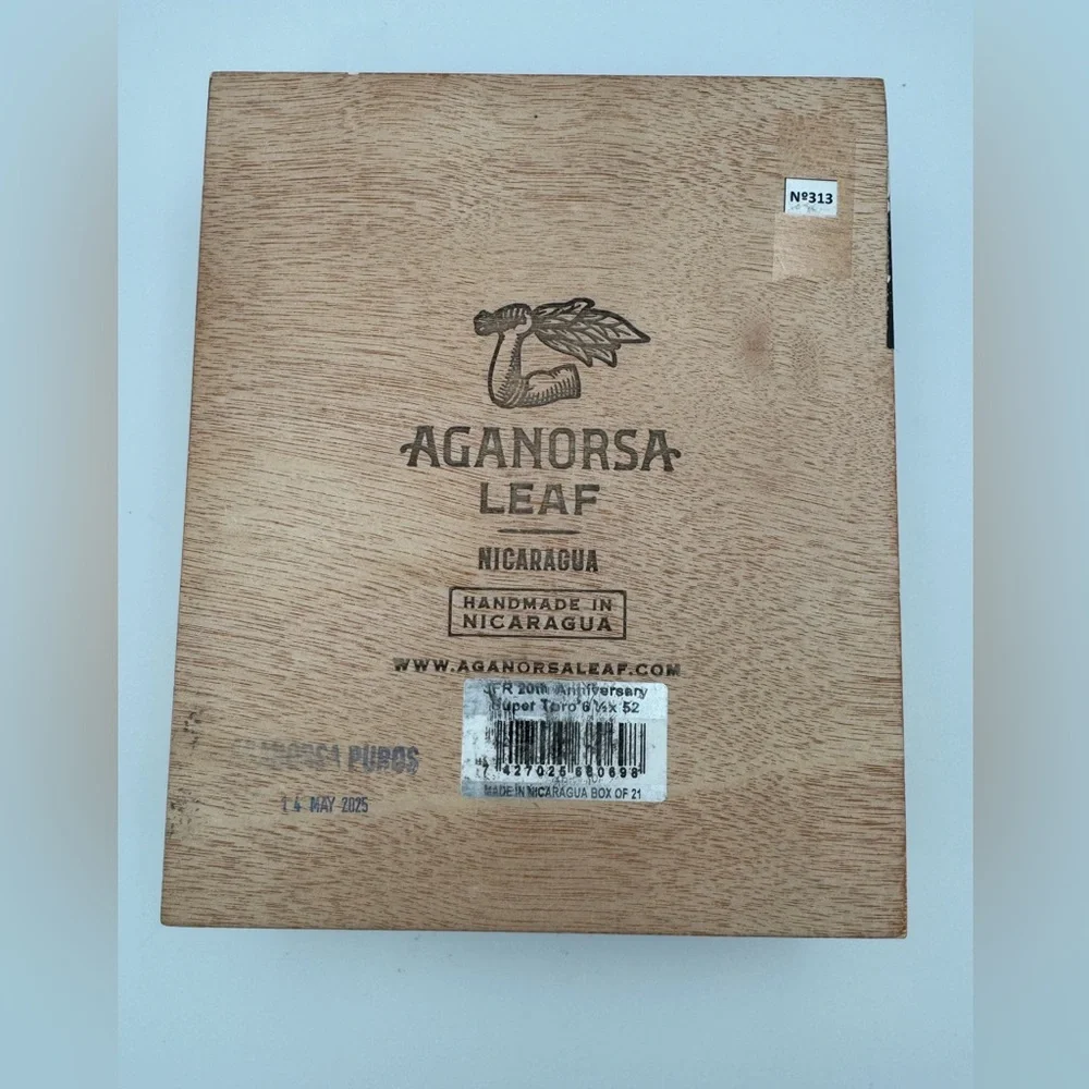 JFR 20 Years Titan Empty Wood Cigar Box 7